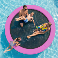 Hamac aquatique portable personnalisé, flottant avec filet, gonflable pour adultes et enfants, jeux aquatiques en plein air au bord de la mer