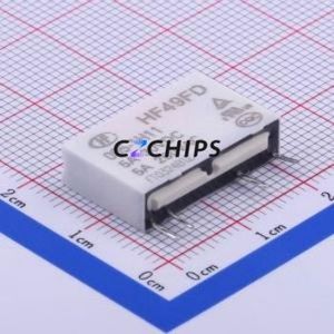 HF49FD/005-1H11 Power Relay SIP,5x20mm Relay 5V 1 Normally Open: 1A (SPST-Normally Open)::: 4 5A-30VDC/5A-250VAC - Product Image 1
