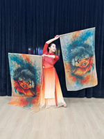 Voile de danse du ventre - Drapeau de culte, accessoire pour la danse du ventre et la danse orientale, spectacles de scène, vêtements de danse pour les spectacles de fête