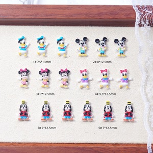 เรซิ่นติดเล็บลายการ์ตูนญี่ปุ่น มิกกี้ มินนี่ เด็กผู้หญิง แต่งเกราะ อุปกรณ์ตกแต่ง DIY วัสดุตกแต่ง - Product Image 4