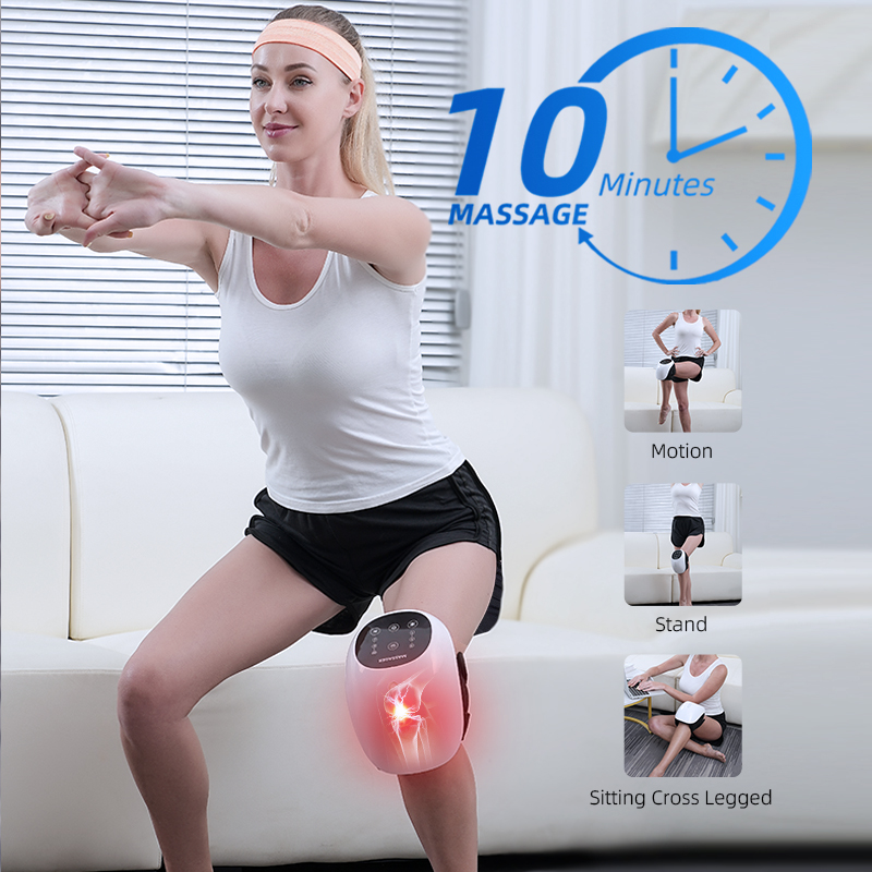ORANGLES Electric Heating Knee Massager with Air Pressotherapy | Infrared & Vibration Therapy for Arthritis Pain Relief | Cordless Leg Joint Massager – orangles Kuwait - angled perspective - presenting advantages - Image 4 of 6 | fits any environment | Purchase Electric Heating Knee Massager with Air Pressotherapy | Infrared & Vibration Therapy for Arthritis Pain Relief | Cordless Leg Joint Massager – orangles Kuwait Michigan | Free Shipping ORANGLES
