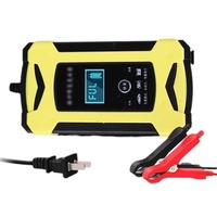 Chargeur d'impulsions intelligent 12V 6A 72W pour batterie au plomb pour moto et voiture