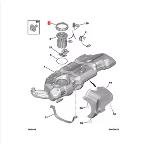Bague de Verrouillage de Réservoir de Carburant Qualité OEM pour 206 207 <span class=keywords><strong>307</strong></span> 308 301 208 C2 C3 C4, Référence OE 153130, Pièces Auto à Montage Direct - Product Image 5