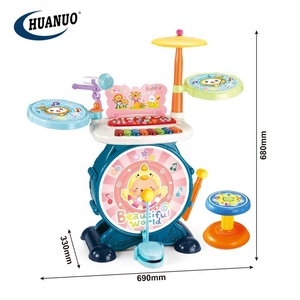 Jouet éducatif musical <span class=keywords><strong>Batterie</strong></span> électronique de jazz pour enfants avec piano et microphone - Product Image 6