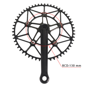 Kettenrad und Kurbel Rennrad Faltrad Fahrrad mit festem Gang Rennrad Single Speed Bike46T/48T/50T/52 T56T - Product Image 3