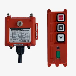 receiver-transmitter 2 Buttons Industrial Remote Controller for Crane Waterproof Wireless Control Fixed Code