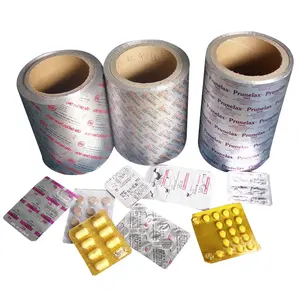 PVC trasparente stampato personalizzato PTP Made farmaceutico Blister foglio di alluminio rotolo di pellicola per il confezionamento di pillole e capsule