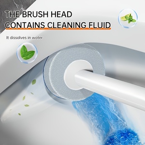 Juego de Escobilla de Baño Desechable JOYBOS para Montaje en Pared, Cepillo de Limpieza Multifuncional para Baño, Artefacto para Limpiar Inodoros - Product Image 4