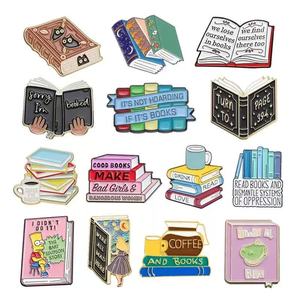 निर्माता अनुकूलित कार्टून एनमेल पिन धातु स्मारिका बैज ब्रोच कस्टम हार्ड सॉफ्ट बुक प्रेमी लैपल पिन - Product Image 2