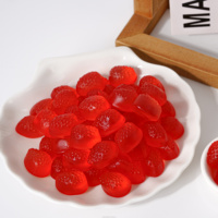 OEM/ODM Halal Wholesale Peelable Gummy Strawberry Bulk Sell Fruit Shape Gummy Snacks Low MOQ