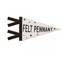Drapeau triangulaire en feutre personnalisé pour équipes sportives, football, universités, avec impression de logo