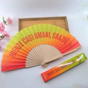 Custom <b>Large</b> Folk Art Paper Folding Hand <b>Fan</b> Personalized Music Theme for Halloween Dance Party Painted Bamboo Crafts - Product Image 4