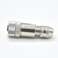 Connecteurs BNC M12 femelle étanches IP67, blindés en laiton, droits ou coudés, à vis, 4, 5, 8 broches, alimentation 60V