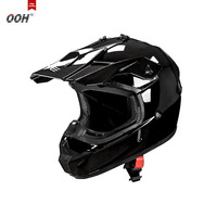 Casque de moto tout-terrain OOH homologué DOT pour enfants, casque intégral de motocross avec lunettes réglables, gants de moto et sac de rangement ATV UTV