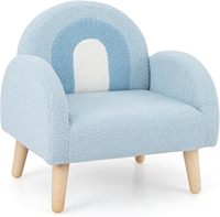 Vente en gros Cadre en bois massif Canapé pour bébé Design anti-basculement Fauteuil pour enfant Canapé rembourré pour la maternelle