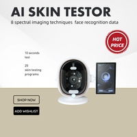 Высококачественный тестер увлажненности кожи 3D Smart AI: портативный анализатор кожи с USB-зарядкой, HD-камерой и отчетами