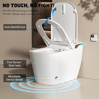 WC intelligent à poser au sol avec bidet électrique Onirap, chasse d'eau automatique, siège chauffant, WC intelligent en céramique