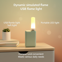 Lampe de chevet LED USB effet flamme pour e-commerce transfrontalier