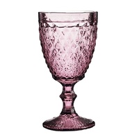 Best verkochte multi-kleurige groothandel machinaal geperste vintage blauwe glazen kelken