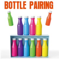 Jeu de société interactif de bureau pour enfants et adultes, avec jeu de correspondance de bouteilles en plastique et jeu de correspondance de couleurs, certifié BSCI