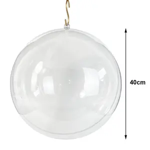كرة نصف كروية كبيرة شفافة مجوفة من الأكريليك الشفاف للحرف اليدوية