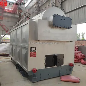 Mejor fabricante industrial Control manual de tipo horizontal Fix Grate Biomass Log Leña Máquina de caldera de vapor a la venta