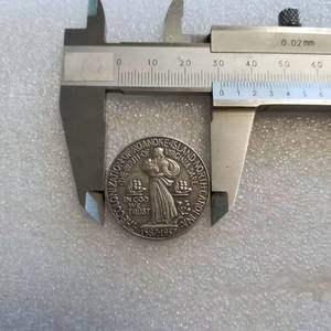 Riproduzione della Moneta Commemorativa USA da Mezzo Dollaro 1937, Isola Roanoke, Sir Walter Raleigh, Placcata in Argento - Product Image 6