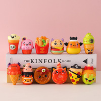Anti-Stress Fidget Squishy Food Toys Hallowmas Jumbo Slow Rising Toy Hamburger Popcorn Cake Ice Cream Donut pour les enfants