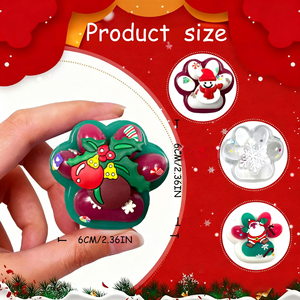 Jouets en silicone mignons et amusants en forme de patte de chat avec pompon, motifs variés, fonction rebondissante, pour les 15 ans et plus - Product Image 5