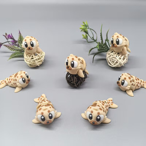 โมเดลเสือพิมพ์ 3 มิติจาก PLA ของเล่นสัตว์ขยับข้อต่อได้ งานฝีมือทันสมัย ของตกแต่งสำหรับเป็นของขวัญ ของตกแต่งบ้าน ขนาด 7-12 นิ้ว - Product Image 4
