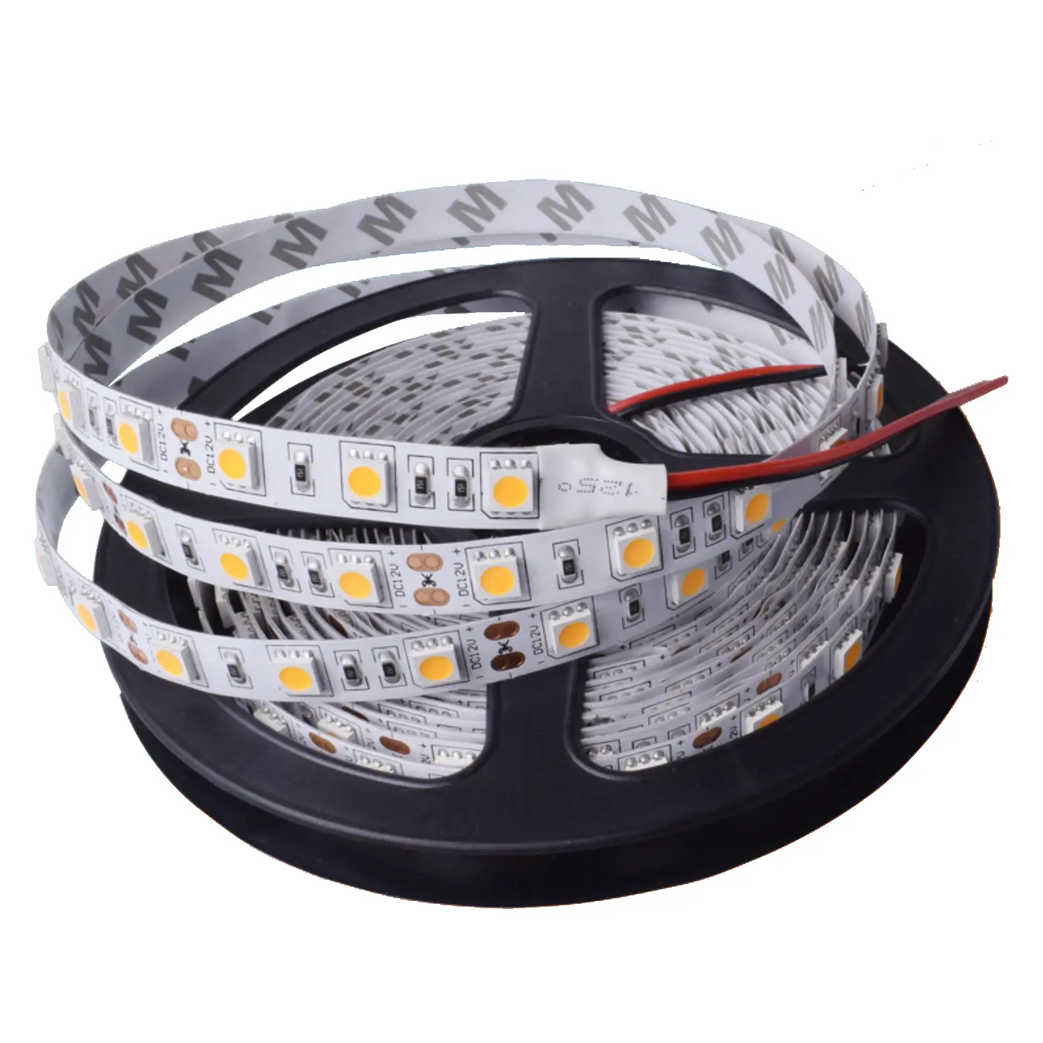 超高輝度12v 24v 60leds/meter 12v 24vLEDストリップ5050ホワイト非防水または防水