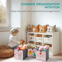 Vente en gros de cubes de rangement de haute qualité Boîte pliable personnalisée Organisateur de rangement non tissé Cube de rangement pliable imprimé