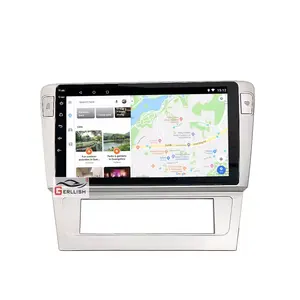 Pemutar multimedia dvd radio mobil android, layar IPS 2.5D, pemutar dvd multimedia untuk VW Passat B5 B7 2004-2010 navigasi gps dengan WIFI stereo