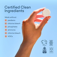 Recharges de comprimés de nettoyage effervescents pour lavage des mains, respectueux de l'environnement, avec marque privée, savon moussant naturel