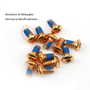 IIIPRO 12 adet renkli T25 alaşım çelik bisiklet disk fren rotoru Torx cıvata dağ bisikleti fren sistemi için M5x11.5mm vida - Product Image 3