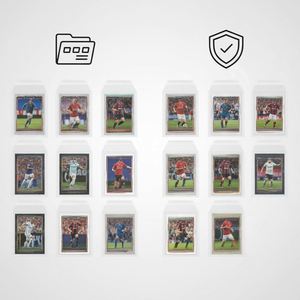 Protège-cartes transparents en PP, format 3 pouces, sans fermeture, haute transparence, pour objets de collection, style minimaliste - Product Image 2