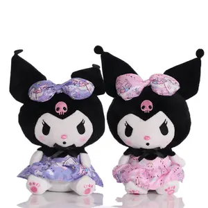 All'ingrosso giapponese 25CM Kawaii Sanrioed peluche cartone animato Sanrioed Kuromi Plushie peluche peluche peluche