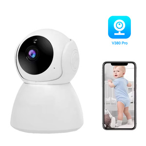 Caméra dôme PTZ extérieure sans fil V380 1080P avec capteur CMOS, suivi automatique, audio bidirectionnel, garantie de données cloud d'un an, indice de protection IP54, vision nocturne - Product Image 1