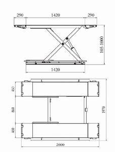 Elevador de Tijera Móvil para Autos, con Certificación CE, Precio Económico, Capacidad de 3000 kg, Elevador Hidráulico para Vehículos - Product Image 3