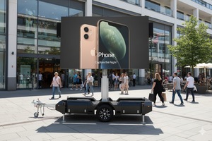 รถพ่วงโฆษณา LED เคลื่อนที่เพื่อการมองเห็นสูงสุดในการตลาดในพื้นที่เชิงพาณิชย์ รถพ่วงเคลื่อนที่อัตราการรีเฟรชสูง - Product Image 2