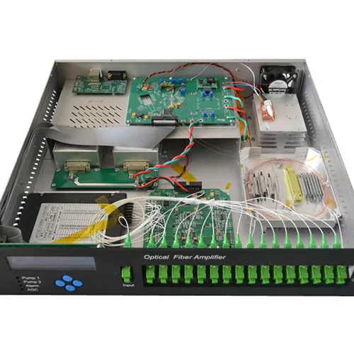 Amplificateur optique WDM EDFA 8 16 32 ports 19dbm 23dbm, Fiber haute précision 1550nm, CATV GPON EDFA