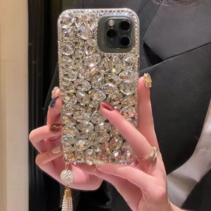 Dễ Thương Bling Long Lanh Lấp Lánh Tuyệt Đẹp Kim Cương Trường Hợp Đối Với <span class=keywords><strong>iPhone</strong></span> 17 16 15 14 13 12 11 Pro Max Cộng Với Rhinestone 3D Handmade Bìa - Product Image 3