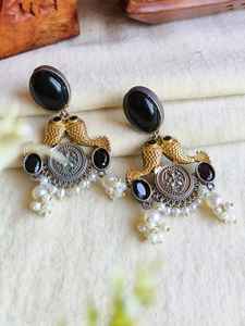 Pendiente oxidado profundo, peso ligero, fácil de usar, las mejores piedras de Monalisa, pendiente colgante oxidado, producto a granel hecho a mano - Product Image 2