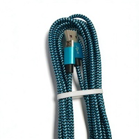 Câble de charge rapide USB vers Micro USB en nylon tressé pour téléphones mobiles Android, vente en gros