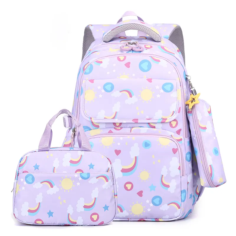 2024 trẻ em giá rẻ phong cách cao đẳng Túi sac Enfant cô gái dễ thương Túi biểu tượng tùy chỉnh trường Ba Lô Túi Xách cô gái túi xách cho cô gái