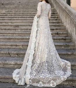 Robe de mariée indienne pakistanaise fabriquée à la main avec piste lourde Zardozi travail pour mariage Designer vêtements ethniques - Product Image 1