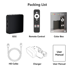 Dcolor GD2, TV Box Certificado por Google, Android <span class=keywords><strong>12</strong></span>, Amlogic S905y4 Quad Core, Bluetooth 5.0, 4K, 2+32GB, Smart TV Box - Product Image 6