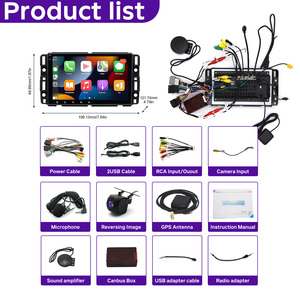 Autoradio stéréo sans fil CarPlay avec IA vocale 64 Go pour GMC Yukon Denali 2007-2013, Android Auto filaire, navigation GPS, lecture multimédia - Product Image 6