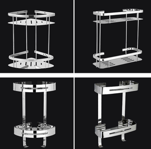 Vente en gros d'<span class=keywords><strong>étagère</strong></span>s de salle de bain en acier inoxydable SUS304 <span class=keywords><strong>Étagère</strong></span>s de rangement triangulaires en acier à double <span class=keywords><strong>angle</strong></span> pour la cuisine - Product Image 6