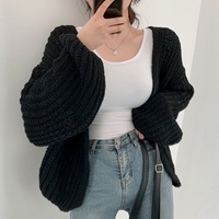 Cardigan chandails pour femmes automne mode surdimensionné léger pull tricot travail vestes tenues vêtements